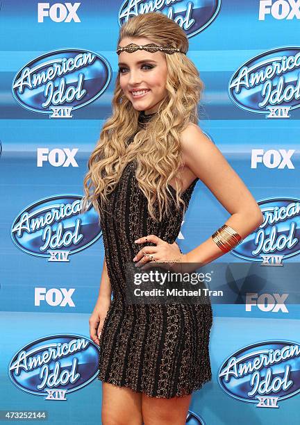 Maddie Walker arrives at "American Idol" XIV grand finale held at Dolby Theatre on May 13, 2015 in Hollywood, California.