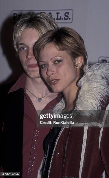 Alex Band and Jennifer Sky attend GQ Magazine Party on February 15, 2001 at the Factory in Hollywood, California.