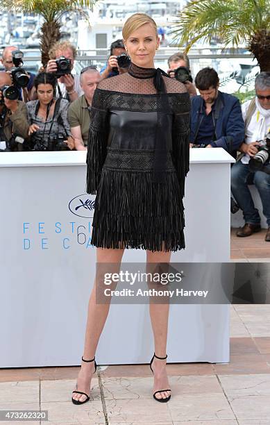 Charlize Theron attends the "Mad Max: Fury Road" photocall during the 68th annual Cannes Film Festival on May 14, 2015 in Cannes, France.