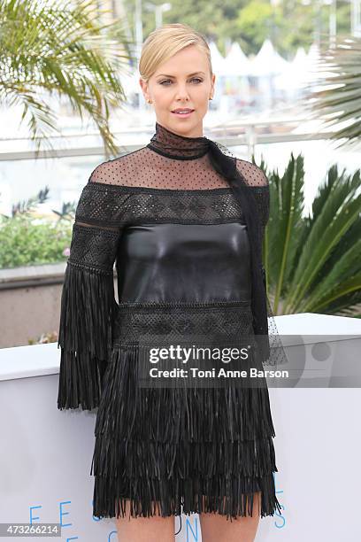 Charlize Theron attends the "Mad Max: Fury Road" photocall during the 68th annual Cannes Film Festival on May 14, 2015 in Cannes, France.