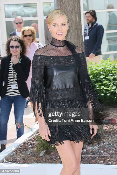 Charlize Theron attends the "Mad Max: Fury Road" photocall during the 68th annual Cannes Film Festival on May 14, 2015 in Cannes, France.