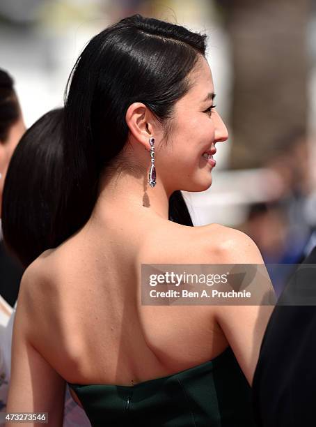 Actress Masami Nagasawa attends the Premiere of "Umimachi Diary" during the 68th annual Cannes Film Festival on May 14, 2015 in Cannes, France.