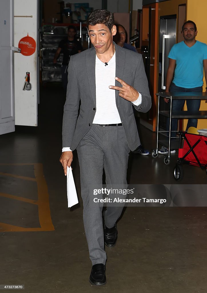 Celebrities On The Set Of Despierta America - May 14, 2015