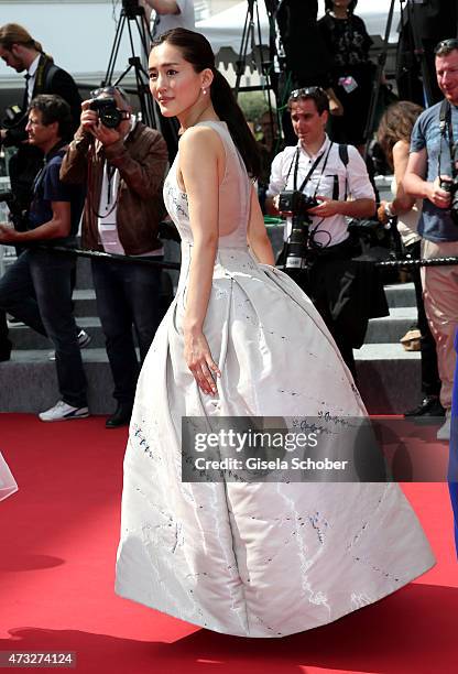 Actress Haruka Ayase attends the Premiere of "Umimachi Diary" during the 68th annual Cannes Film Festival on May 14, 2015 in Cannes, France.