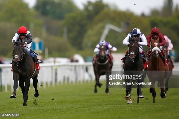 William Buick riding Golden Horn win The Betfred Dante Stakes from Jack Hobbs at York racecourse on May 14, 2015 in York, England.