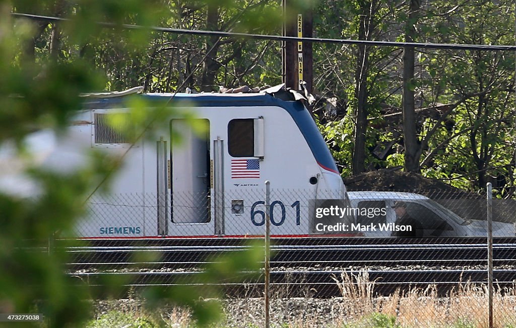 Investigation And Cleanup Efforts Continue At Amtrak Crash Site In Philadelphia