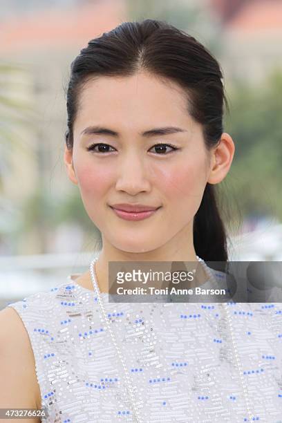 Haruka Ayase attends the "Notre Petite Soeur" photocall during the 68th annual Cannes Film Festival on May 14, 2015 in Cannes, France.