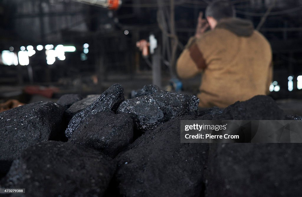 The Coal Mine In Donetsk Is Affected By Artillery