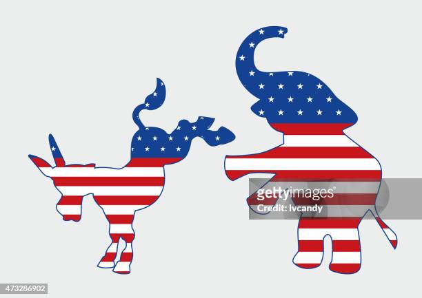 american presidential election - democrate stock illustrations