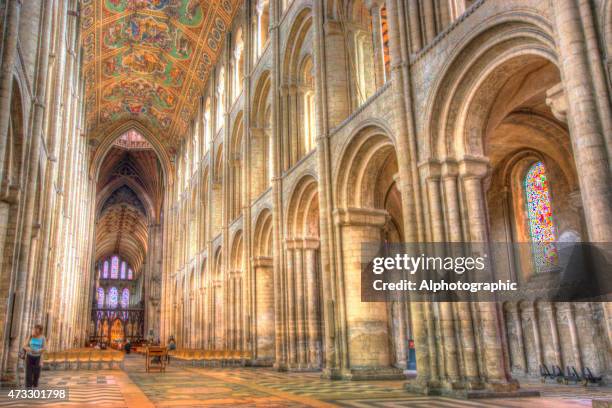 ely techo estilo catedral - catedral de ely fotografías e imágenes de stock