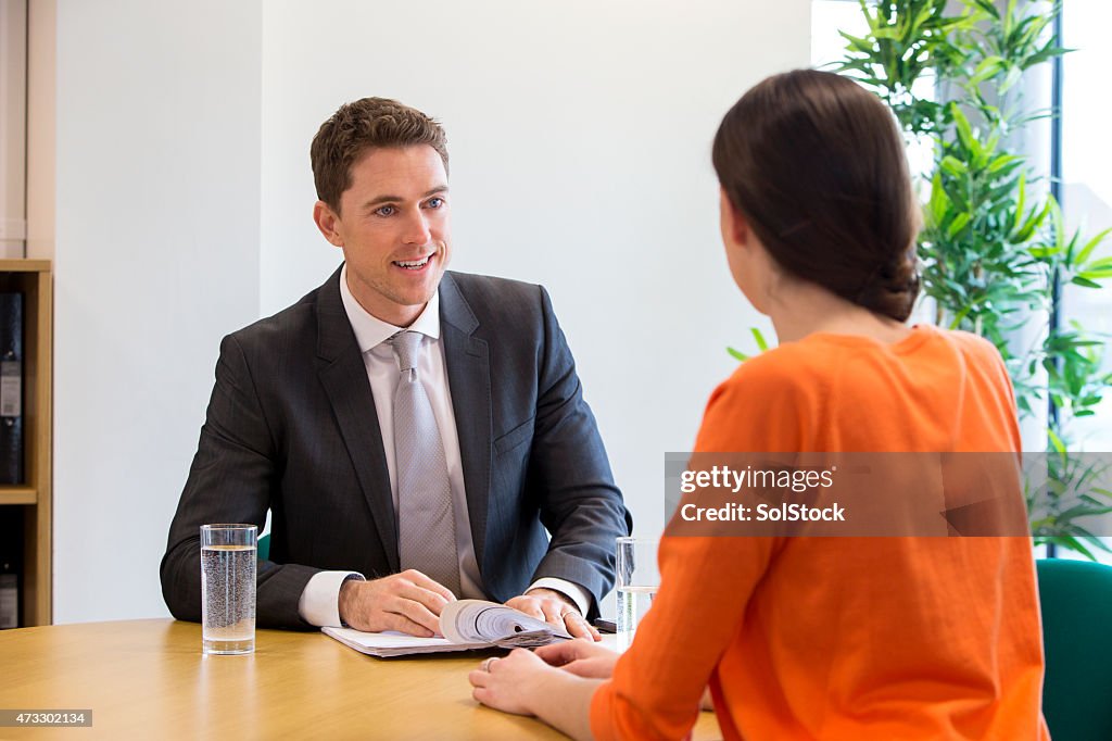 Meeting Between Female Student and Teacher