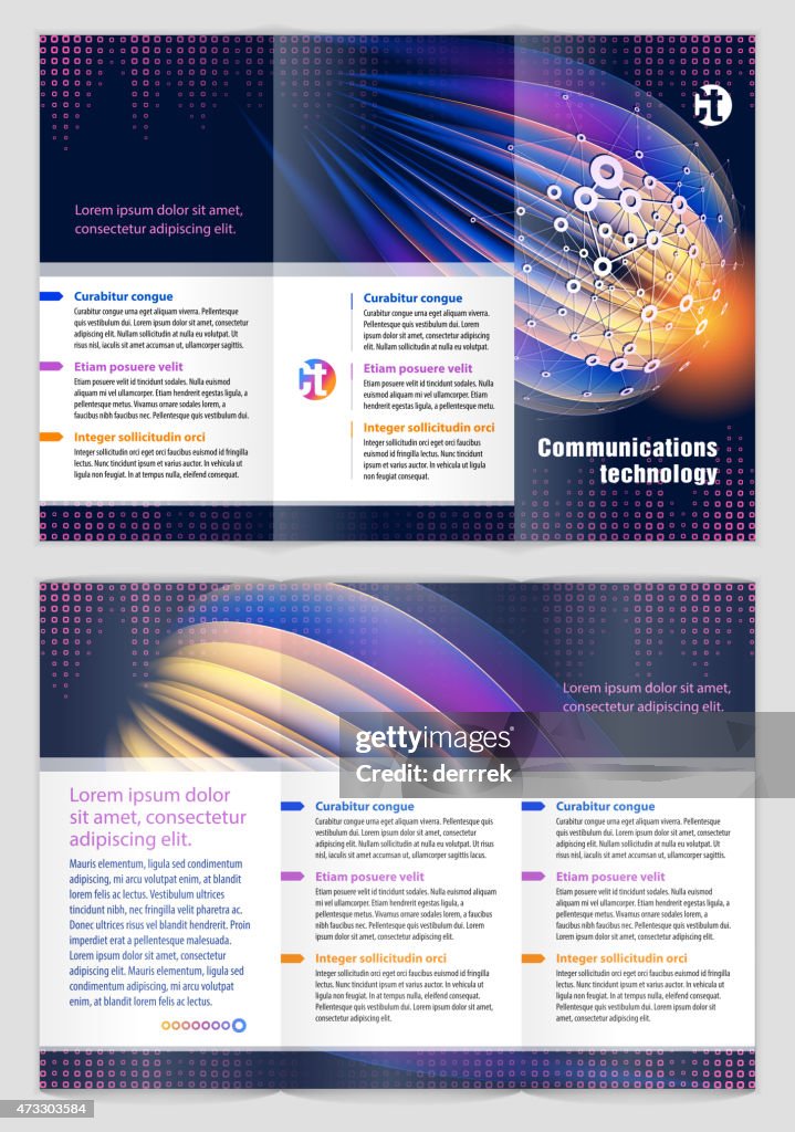 Communication Technology Graphics Design Graphic Design Template Communications Technology High-Res Vector ...