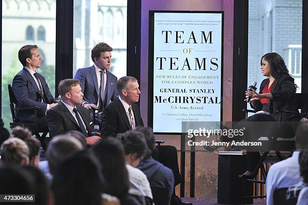 David Silverman, Chris Fussell, General Stanley McChrystal and Tatum Collins attend AOL Build Speaker Series at AOL Studios in New York on May 14,...