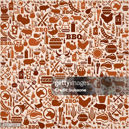 Summer barbecue invitation vector background pattern Summer barbecue invitation vector background pattern
