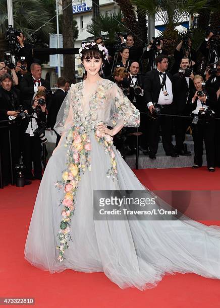 Fan Bingbing attends Premiere of "Mad Max: Fury Road" during the 68th annual Cannes Film Festival on May 14, 2015 in Cannes, France.