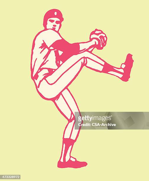 baseball pitcher - baseball pitcher vector stock illustrations
