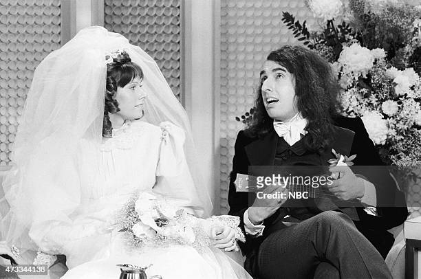 Pictured: Co-host Ed McMahon, Victoria May "Miss Vicki" Budinger, Tiny Tim on December 17 1969 --