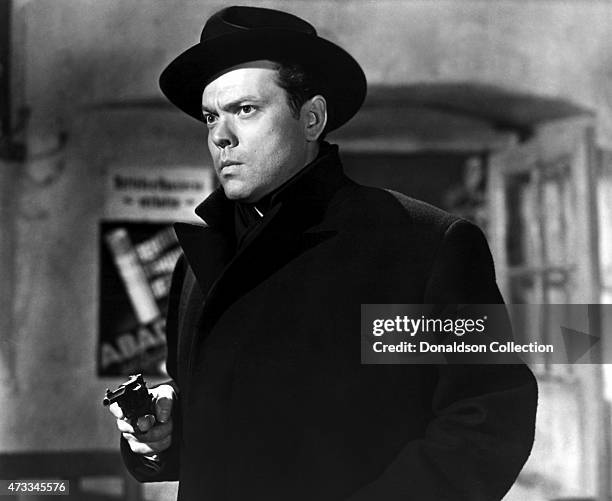 Actor, producer, writer and director Orson Welles in a scene from the British Lion Films 'The Third Man' in 1949.