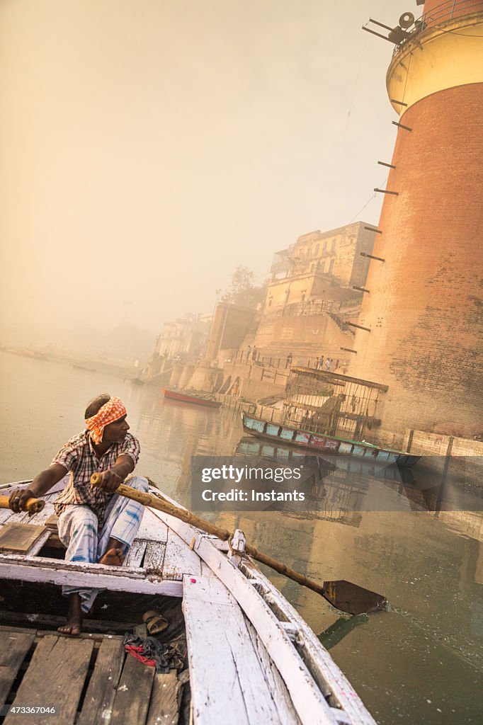 Varanasi Boat Oarsman