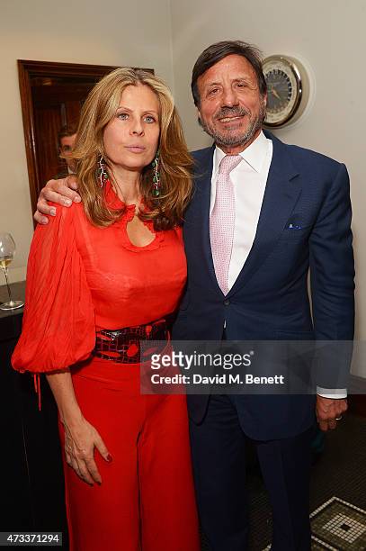 Sir Rocco Forte and Lady Aliai Forte attends Brown's Hotel Summer Party at Brown's Hotel on May 14th, 2015 in London, United Kingdom.