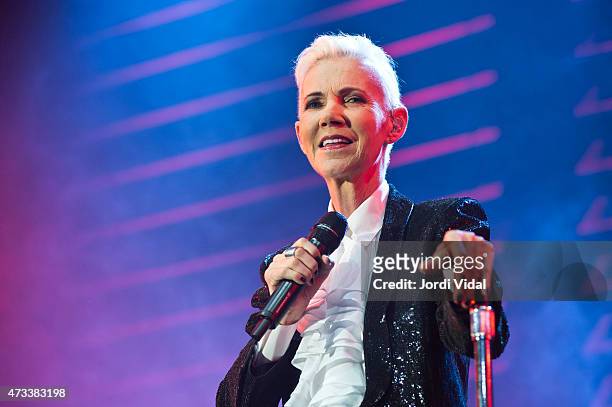 Marie Fredriksson of Roxette performs on stage at Sant Jordi Club on May 14, 2015 in Barcelona, Spain