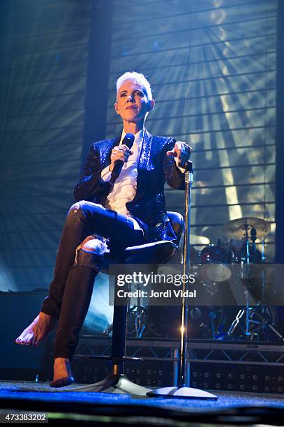 Marie Fredriksson of Roxette performs on stage at Sant Jordi Club on May 14, 2015 in Barcelona, Spain