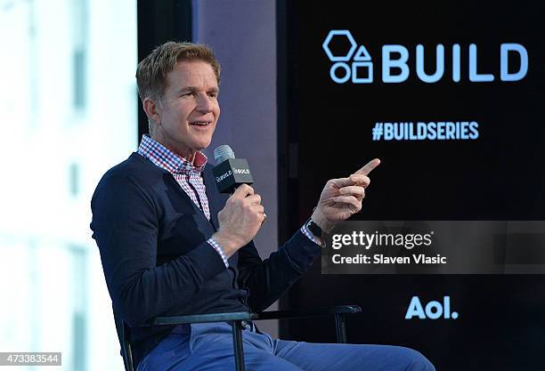 Actor Matthew Modine attends AOL's BUILD Speaker Series to talk about his new TNT series "Proof" at AOL Studios In New York on May 14, 2015 in New...