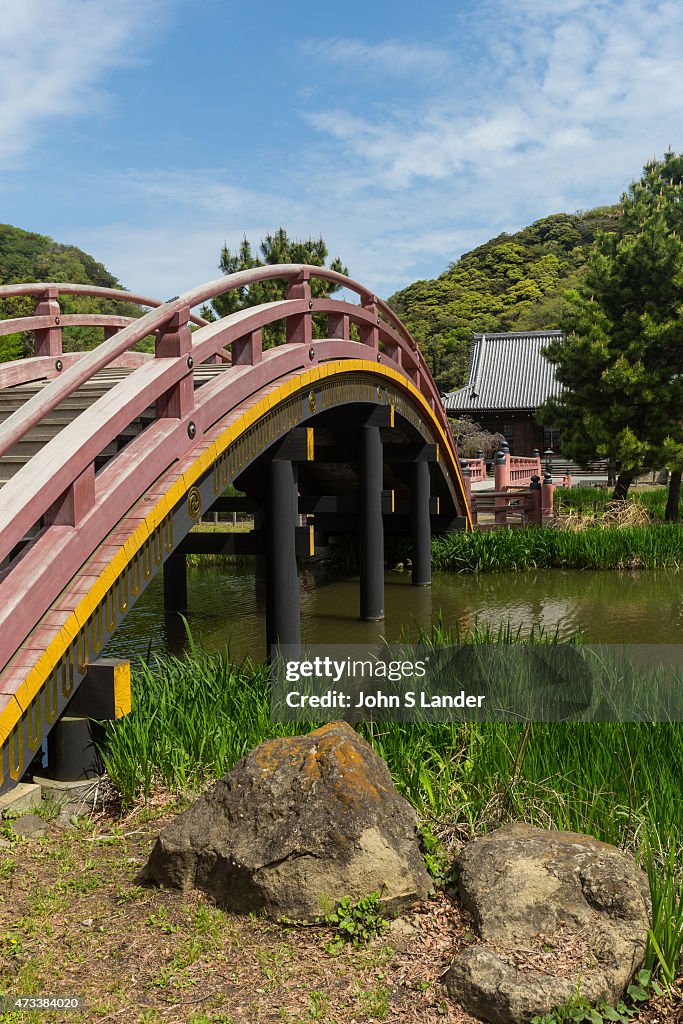Shomyoji Arched Bridge. Shomyoji was built by Sanetoki Hojo...