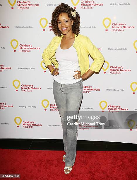 Chrystee Pharris arrives at launch event for "Put Your Money Where The Miracles Are" campaign held at Avalon on May 14, 2015 in Hollywood, California.