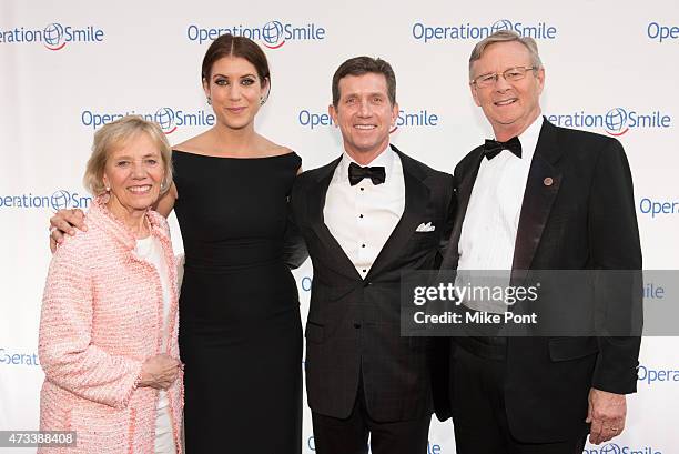 Co-founder and President of Operation Smile Kathy Magee, Actress and Master of Ceremonies Kate Walsh, CEO of Johnson and Johnson Alex Gorsky, and CEO...