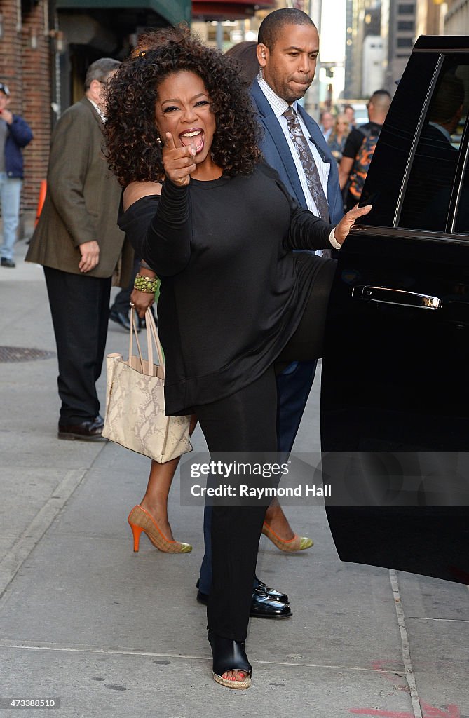 Celebrities Visit "Late Show With David Letterman" - May 14, 2015