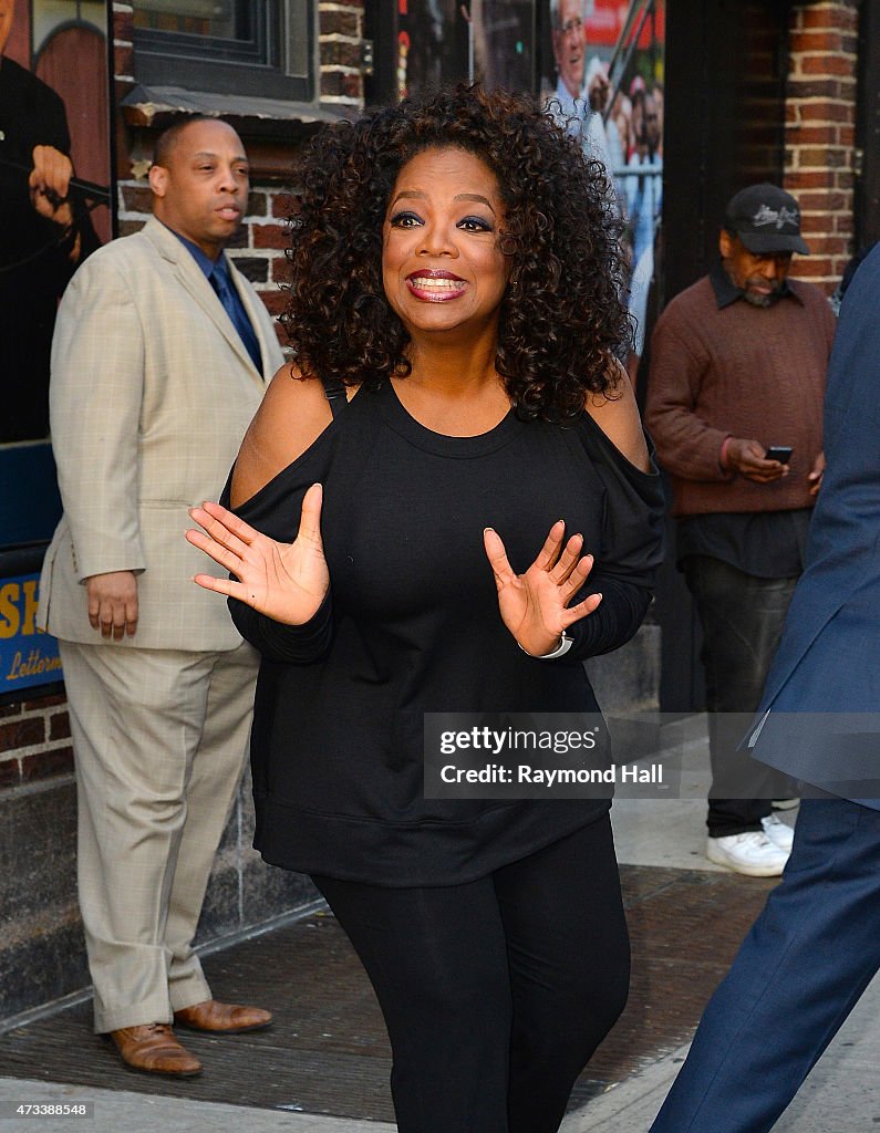 Celebrities Visit "Late Show With David Letterman" - May 14, 2015