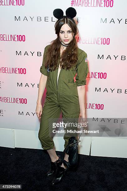 Model Charlotte Kemp Muhl attends Maybelline New York's 100 Year Anniversary at IAC Building on May 14, 2015 in New York City.