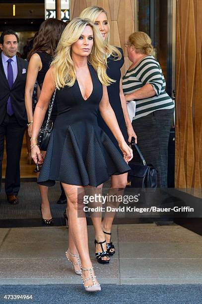 Tamra Judge is seen departing the Jacob Javits Center on May 14, 2015 in New York City.