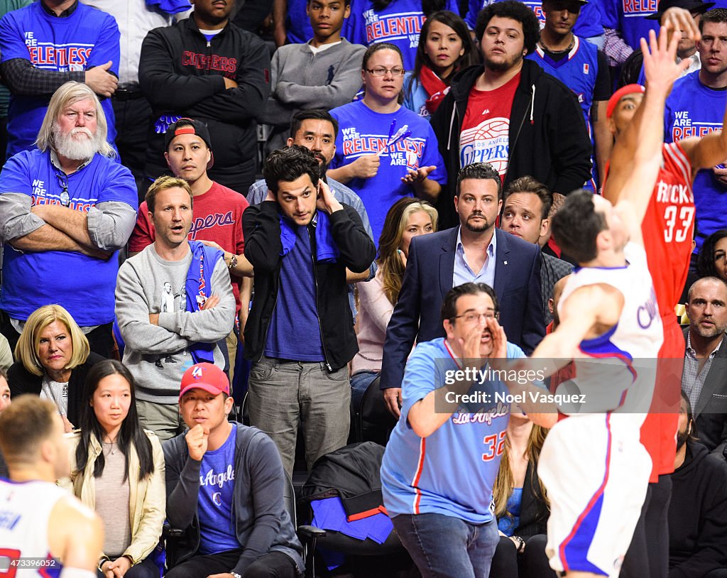 Celebrities At The Los Angeles Clippers Game