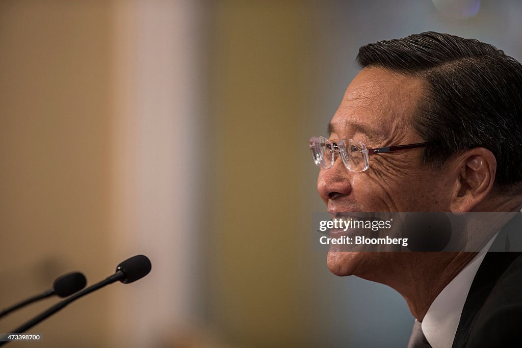 Wharf Holdings Ltd. Chairman And Billionaire Peter Woo Attends Annual General Meeting