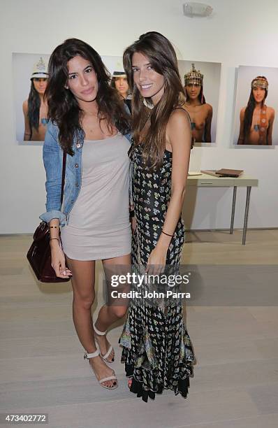 Danielle Hamo and Barbara Herrera attend the Robert Curran Gallery on May 14, 2015 in Miami, Florida.