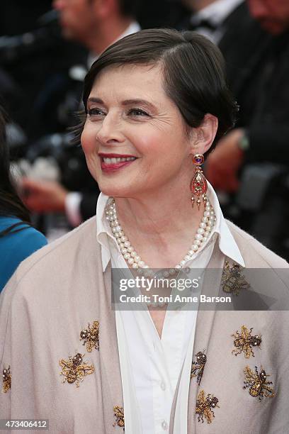 Isabella Rossellini attends the "Mad Max: Fury Road" premiere during the 68th annual Cannes Film Festival on May 14, 2015 in Cannes, France.