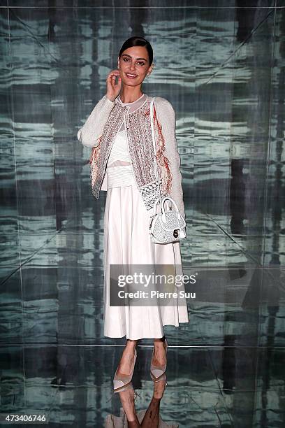 Top Model Catrinel Marlon at the Majestic Hotel during the 68th annual Cannes Film Festival on May 15, 2015 in Cannes, France.