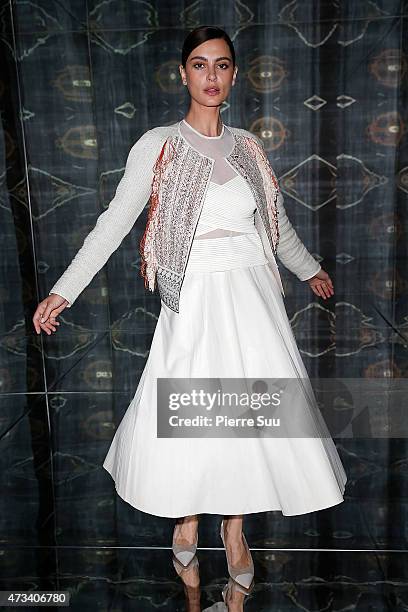 Top Model Catrinel Marlon at the Majestic Hotel during the 68th annual Cannes Film Festival on May 15, 2015 in Cannes, France.