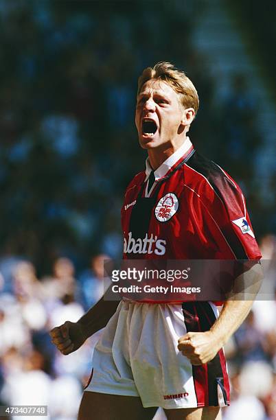 Nottingham Forest player Stuart Pearce reacts during a Premier League match between Coventry City and Nottingham Forest at Highfield Road on August...