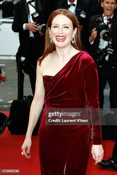 Actress Julianne Moore attends the "Mad Max: Fury Road" premiere during the 68th annual Cannes Film Festival on May 14, 2015 in Cannes, France.