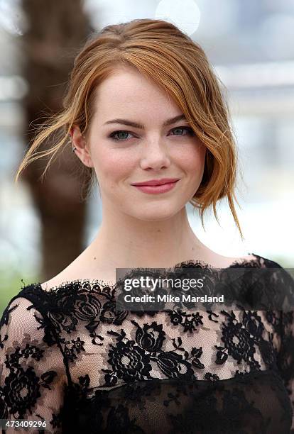 Emma Stone attends the "Irrational Man" Photocall during the 68th annual Cannes Film Festival on May 15, 2015 in Cannes, France.