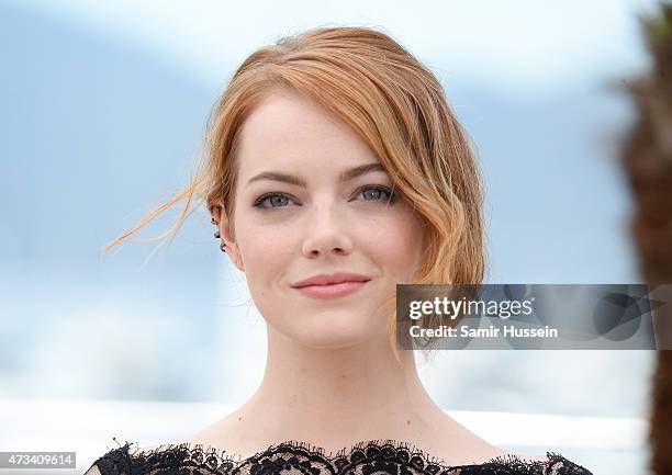 Emma Stone attends the "Irrational Man" Photocall during the 68th annual Cannes Film Festival on May 15, 2015 in Cannes, France.