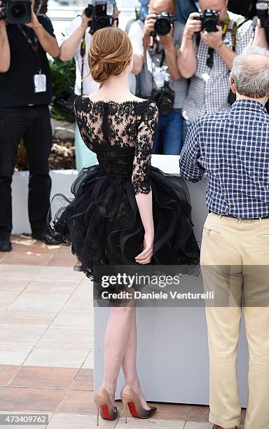 Actress Emma Stone attends the "Irrational Man" Photocall during the 68th annual Cannes Film Festival on May 15, 2015 in Cannes, France.