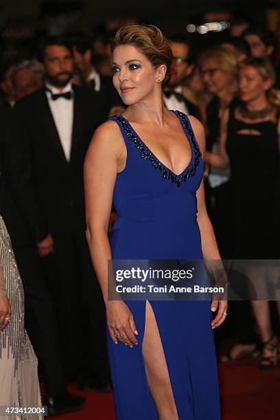 Claudia Gerini attends the "Il Racconto Dei Racconti" premiere during the 68th annual Cannes Film Festival on May 14, 2015 in Cannes, France.