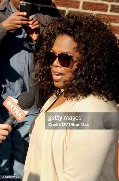 Oprah Winfrey is seen on May 14, 2015 in New York City.