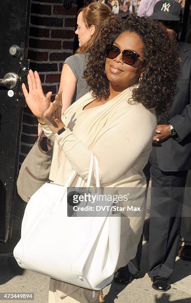 Oprah Winfrey is seen on May 14, 2015 in New York City.