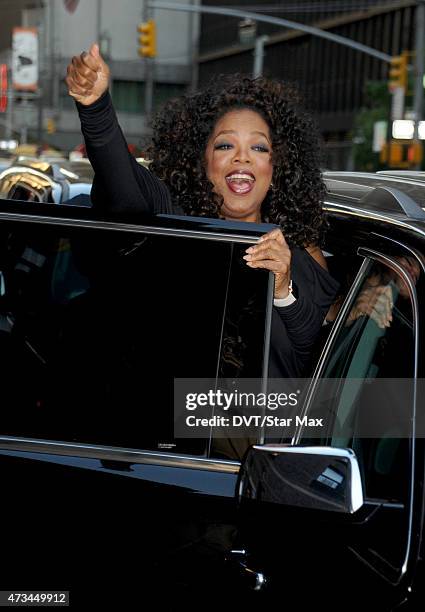 Oprah Winfrey is seen on May 14, 2015 in New York City.