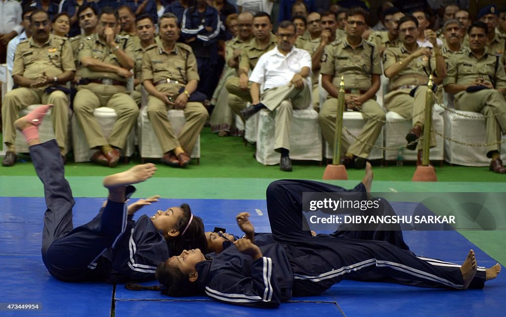 INDIA-STUDENTS-MARTIAL ART